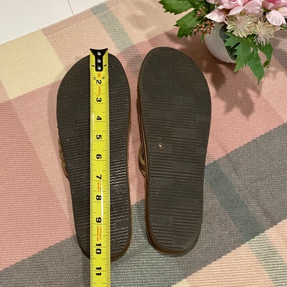 🌈 Rainbow Sandals Flirty Braid Narrow Strap Women’s Large Tan - Picture 8 of 8